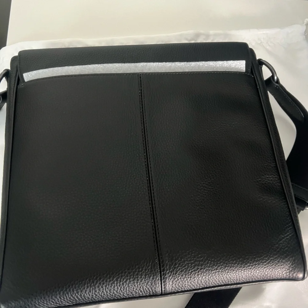Coach Black Leather Men's Bag